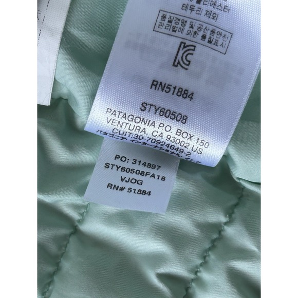 Patagonia Jakcet Baby 12-18m Down Filled Sweater Vest Teal Green Puffer Toddler - Picture 8 of 12